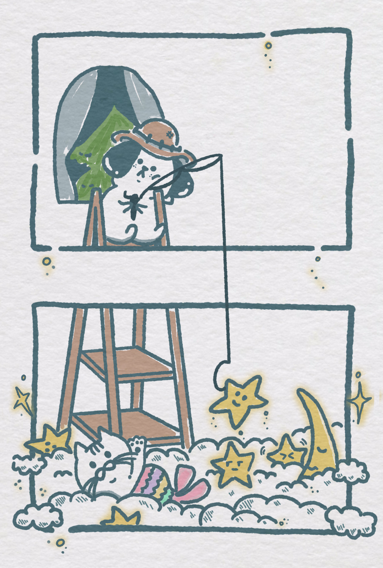 進口星點15x10cm明信片A-雙面印-正面（2）