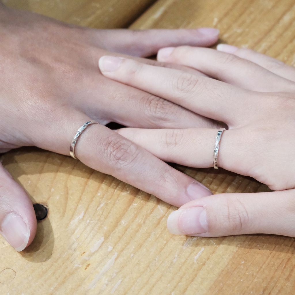 上和金工坊-台南金工-對戒-雙扭轉戒指