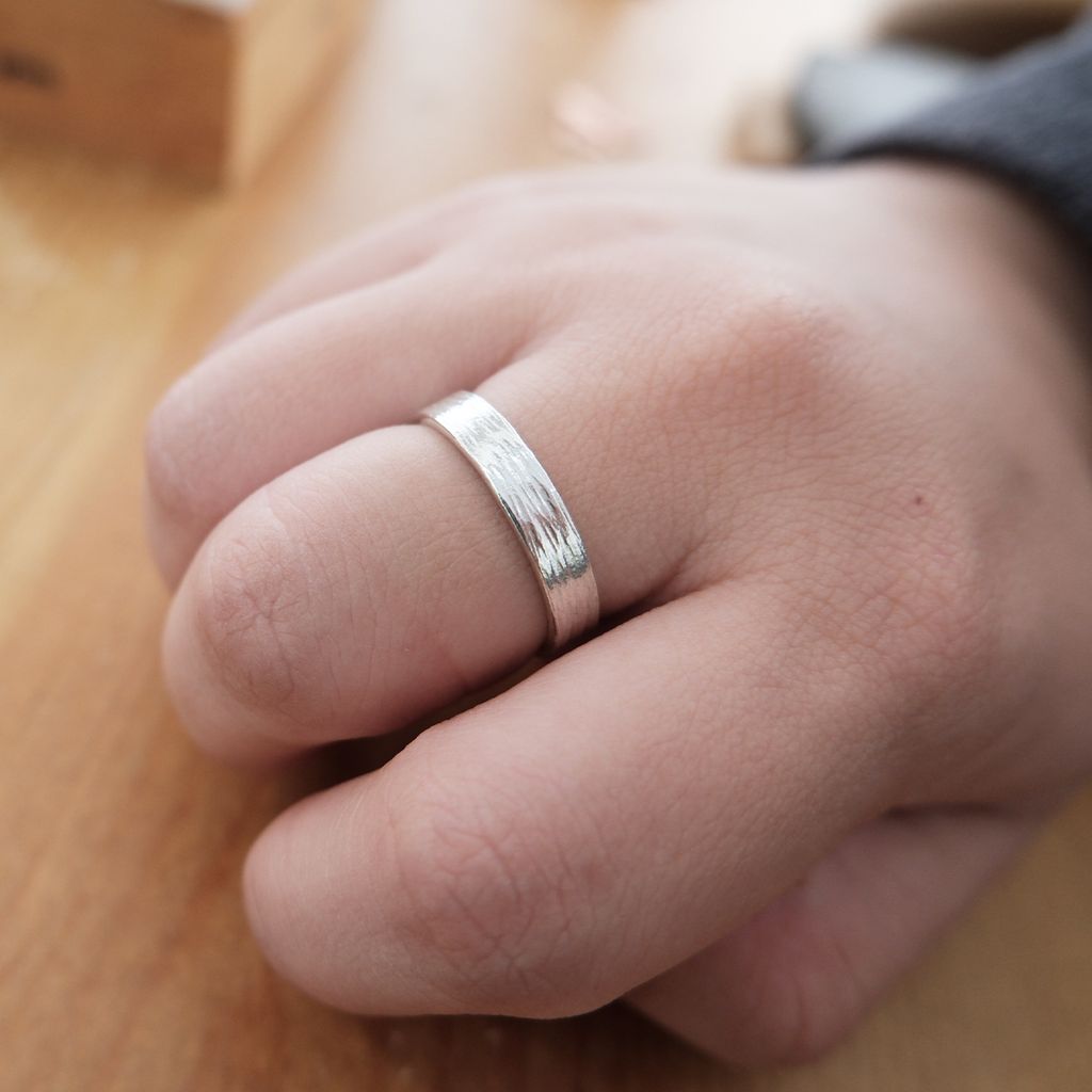 上和金工坊-台南金工-對戒-手敲紋戒指