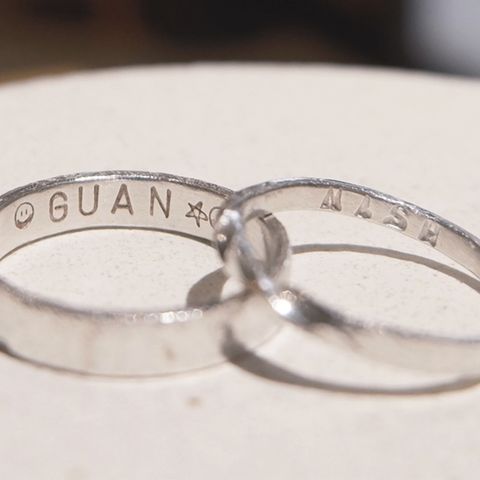 上和金工坊-台南金工-對戒-鋼印刻字