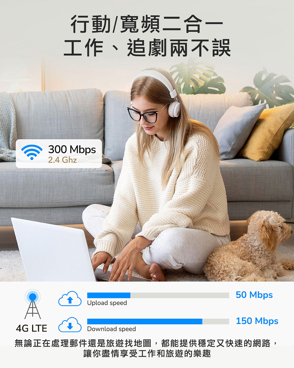 4G插卡分享器-4G WiFi分享器-4G分享器-台灣聯發科晶片-4G無線分享器-4G WiFi分享器插SIM卡-Cudy LT300-4G路由器