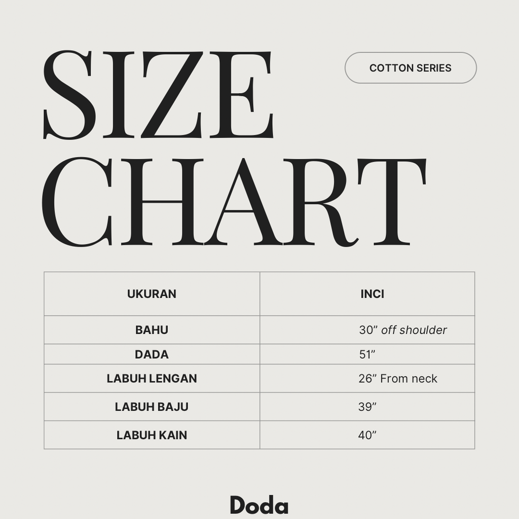 Grey Minimalist Clean Size Chart Instagram Post