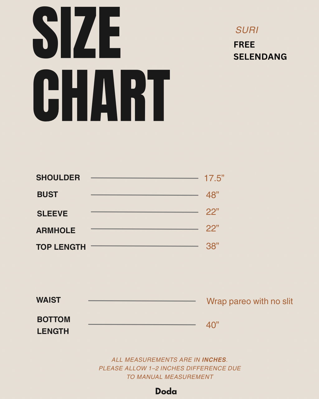 Comes with Selendang