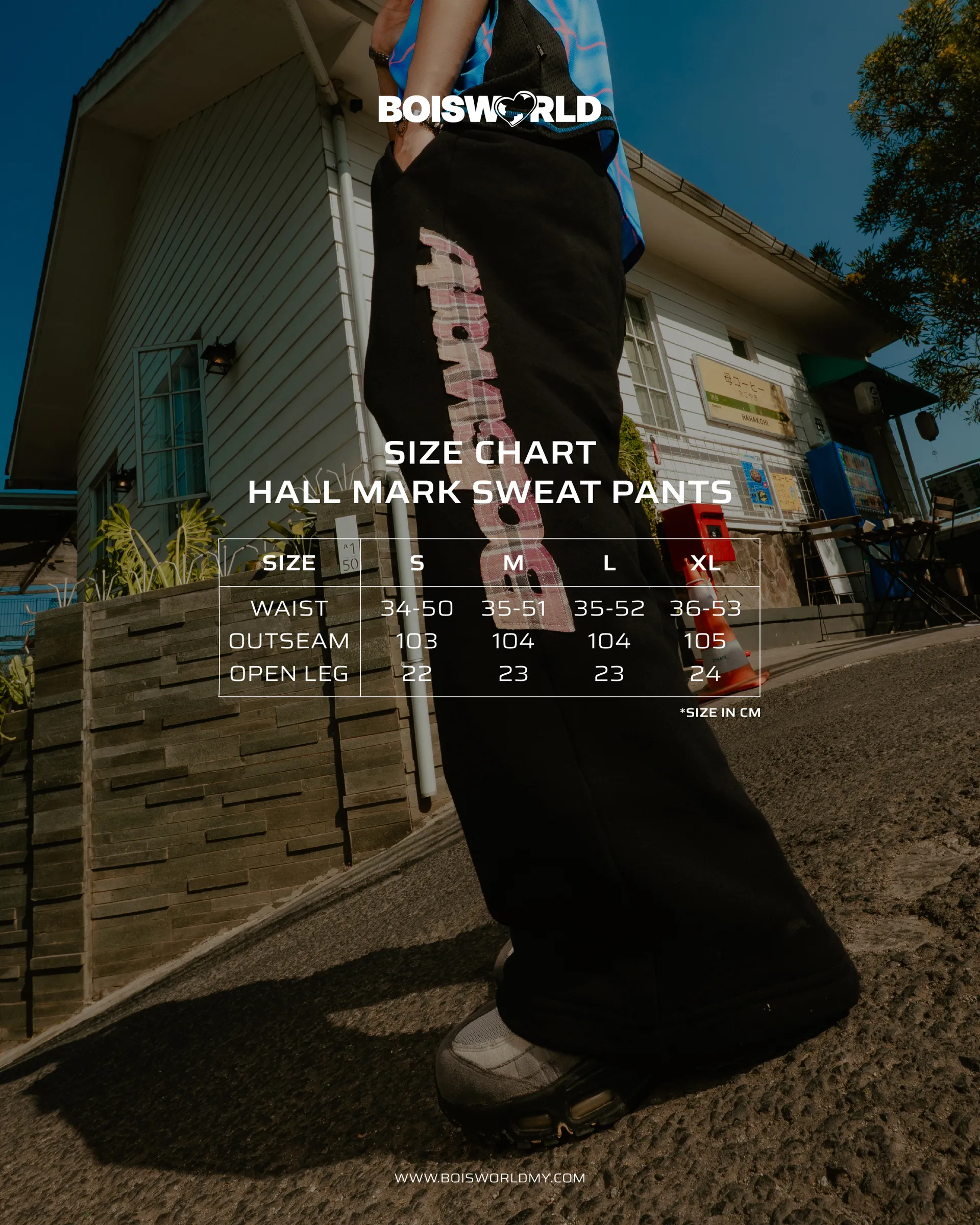 BOISWORLD HALL MARK SWEAT PANTSFEED@2x-100