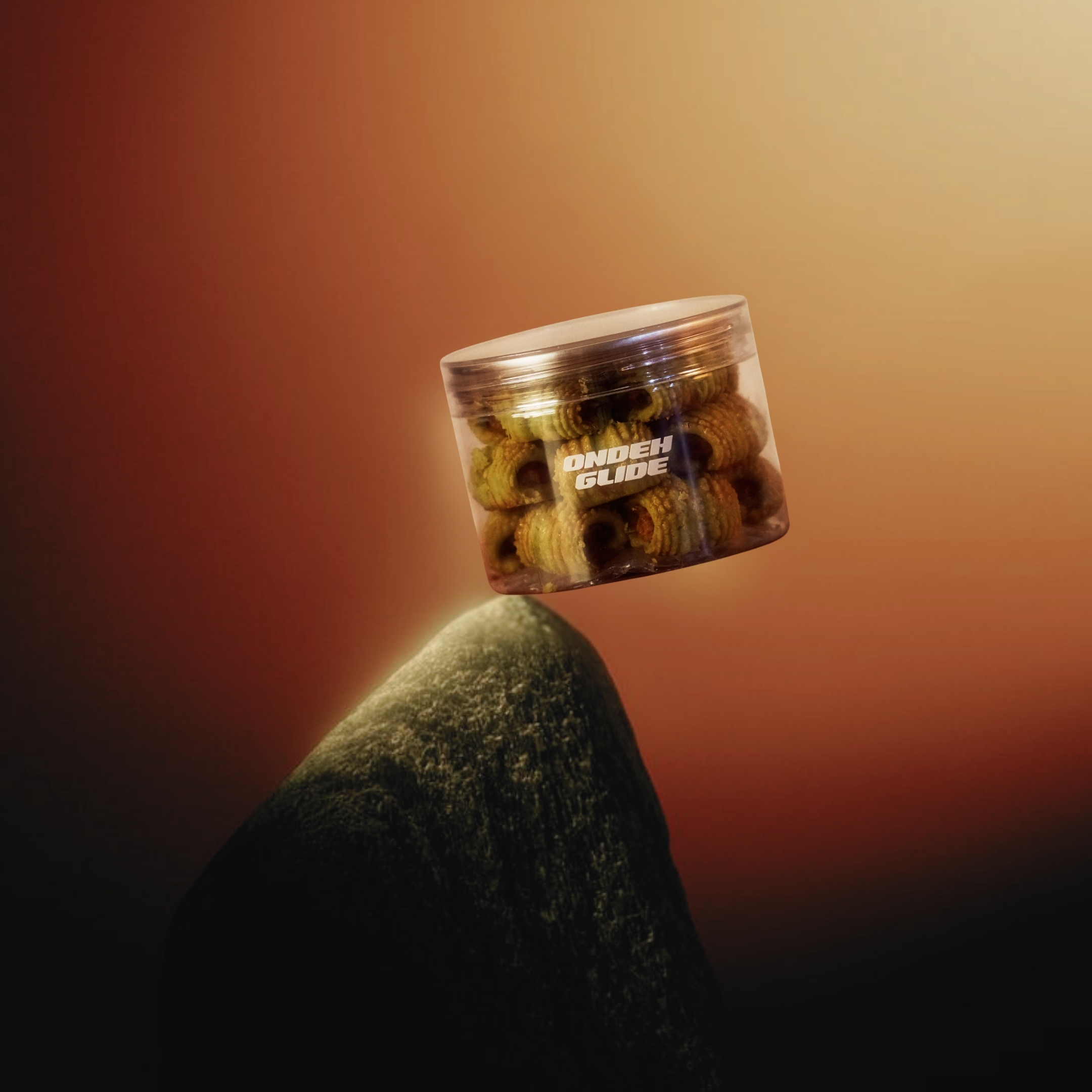 Ondeh Glide pandan ondeh tart cookies