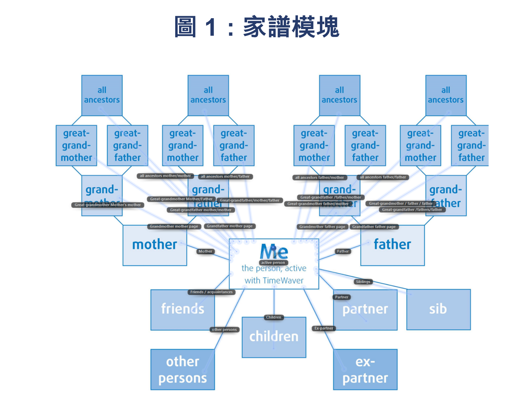 圖一：家譜模塊