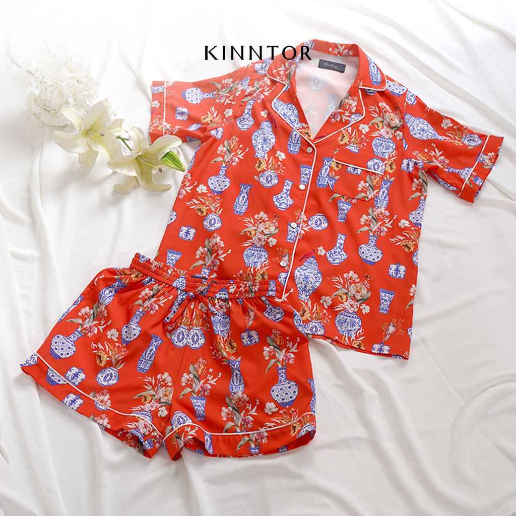 KINNTOR Shopee red pyjamas with pants P2