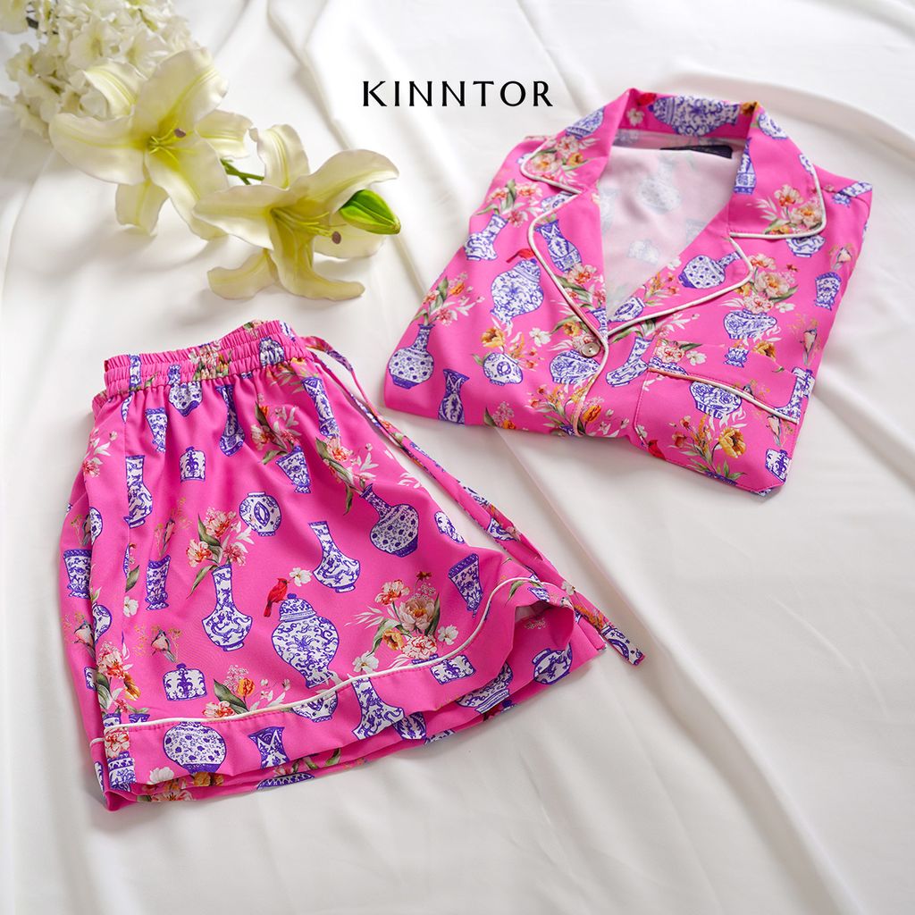 KINNTOR Shopee medium pink pyjamas with pants P1