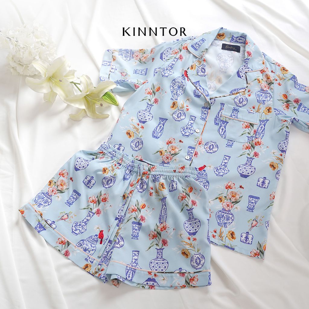 KINNTOR Shopee Light blue pyjamas with pants P2