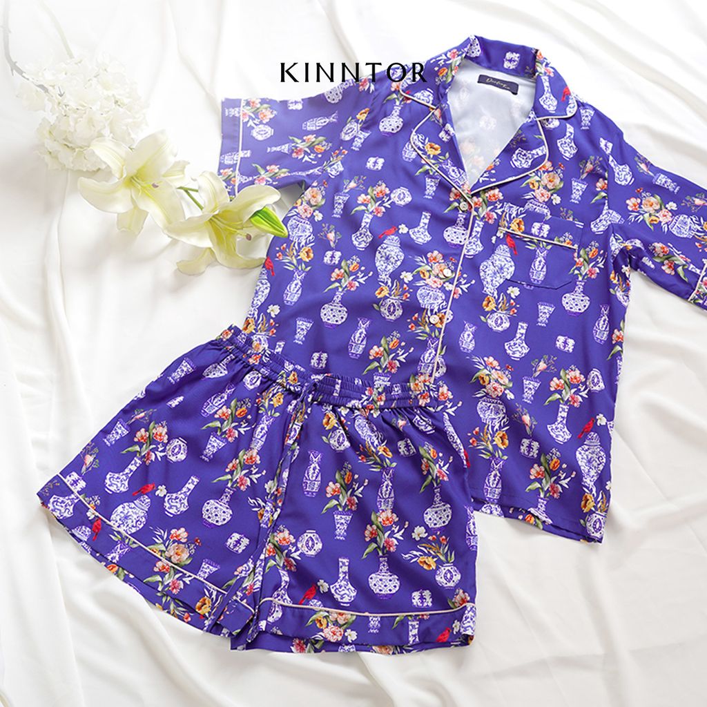 KINNTOR Shopee medium blue pyjamas with pants P2