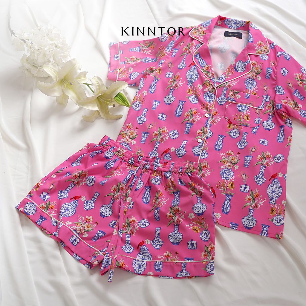 KINNTOR Shopee medium pink pyjamas with pants P2