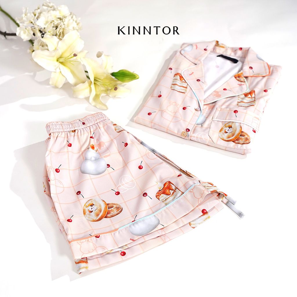 KINNTOR short pyjamas dessert cream L01