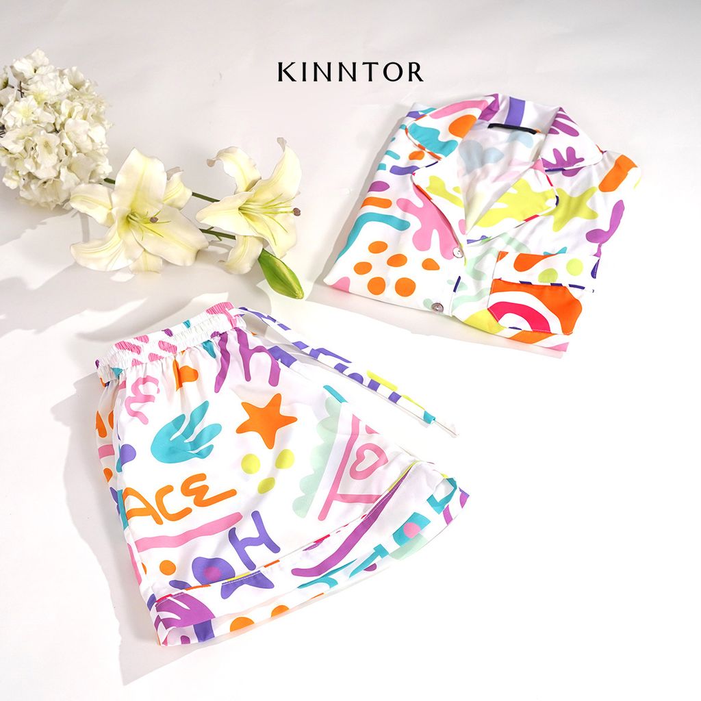 KINNTOR short pyjamas torr love 3 white L01