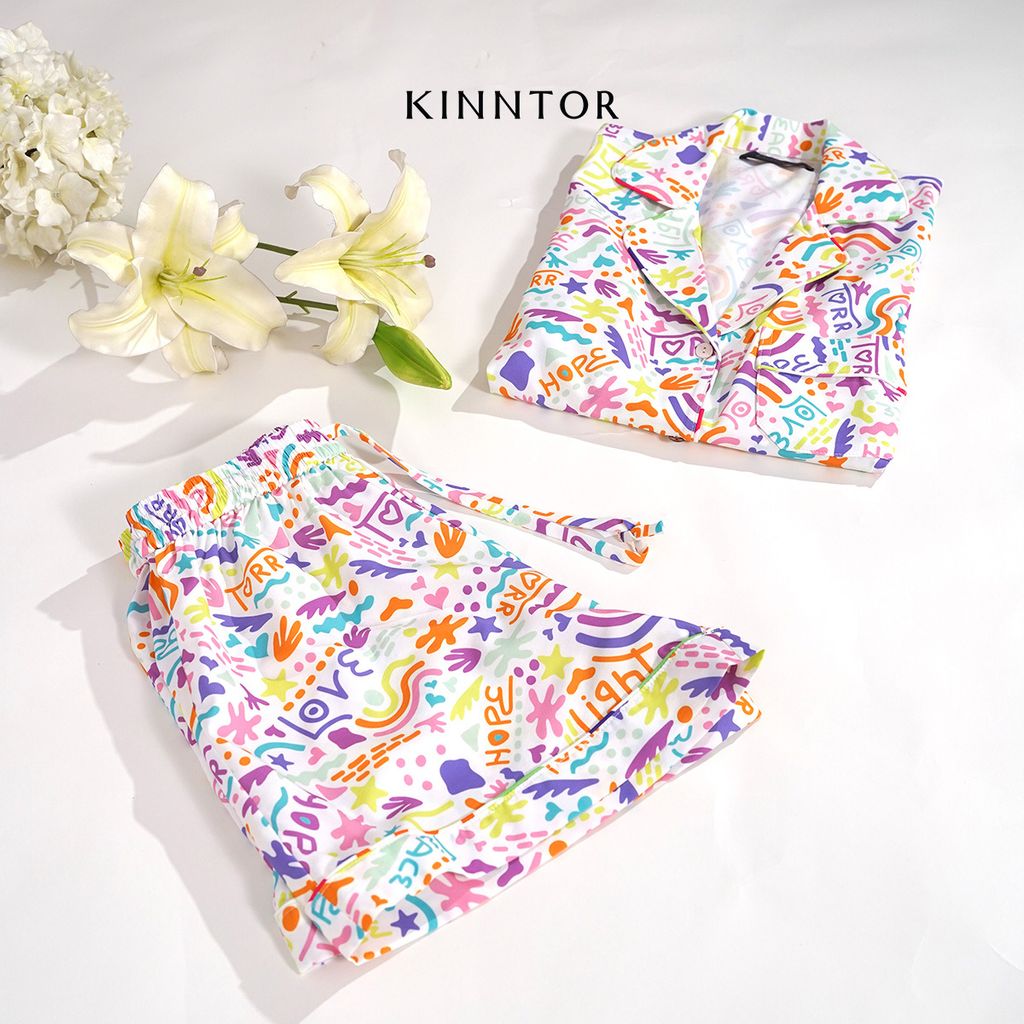 KINNTOR short pyjamas torr love 2 white L01