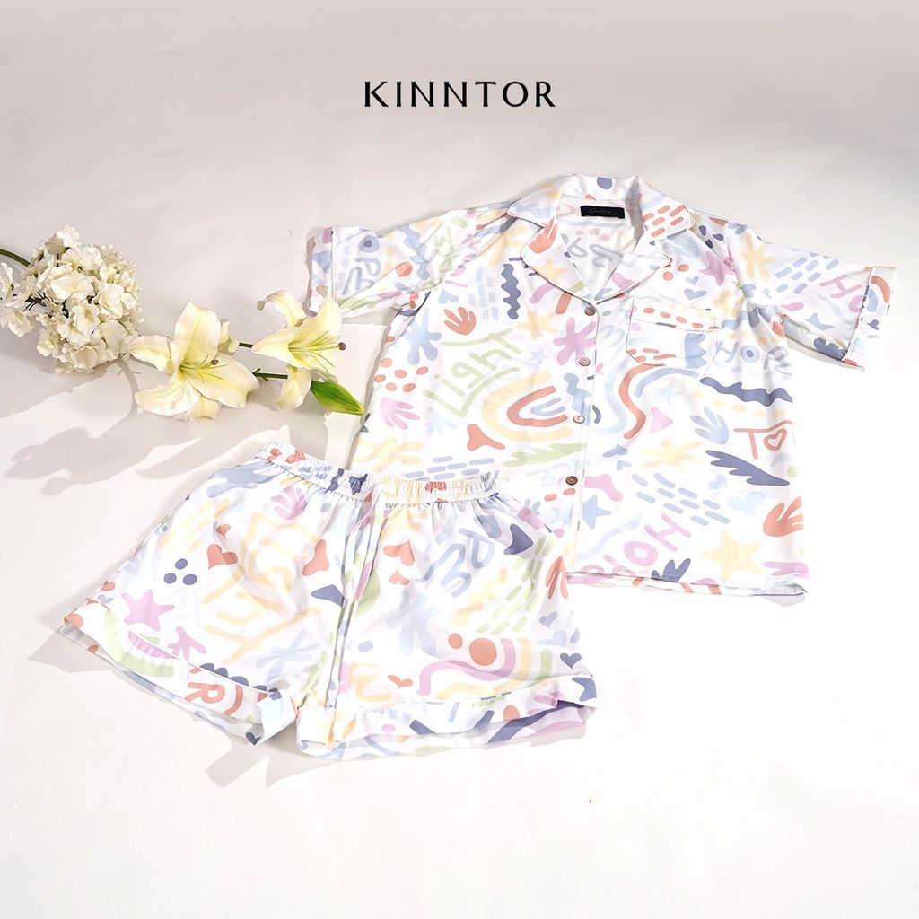 KINNTOR short pyjamas torr love white L02