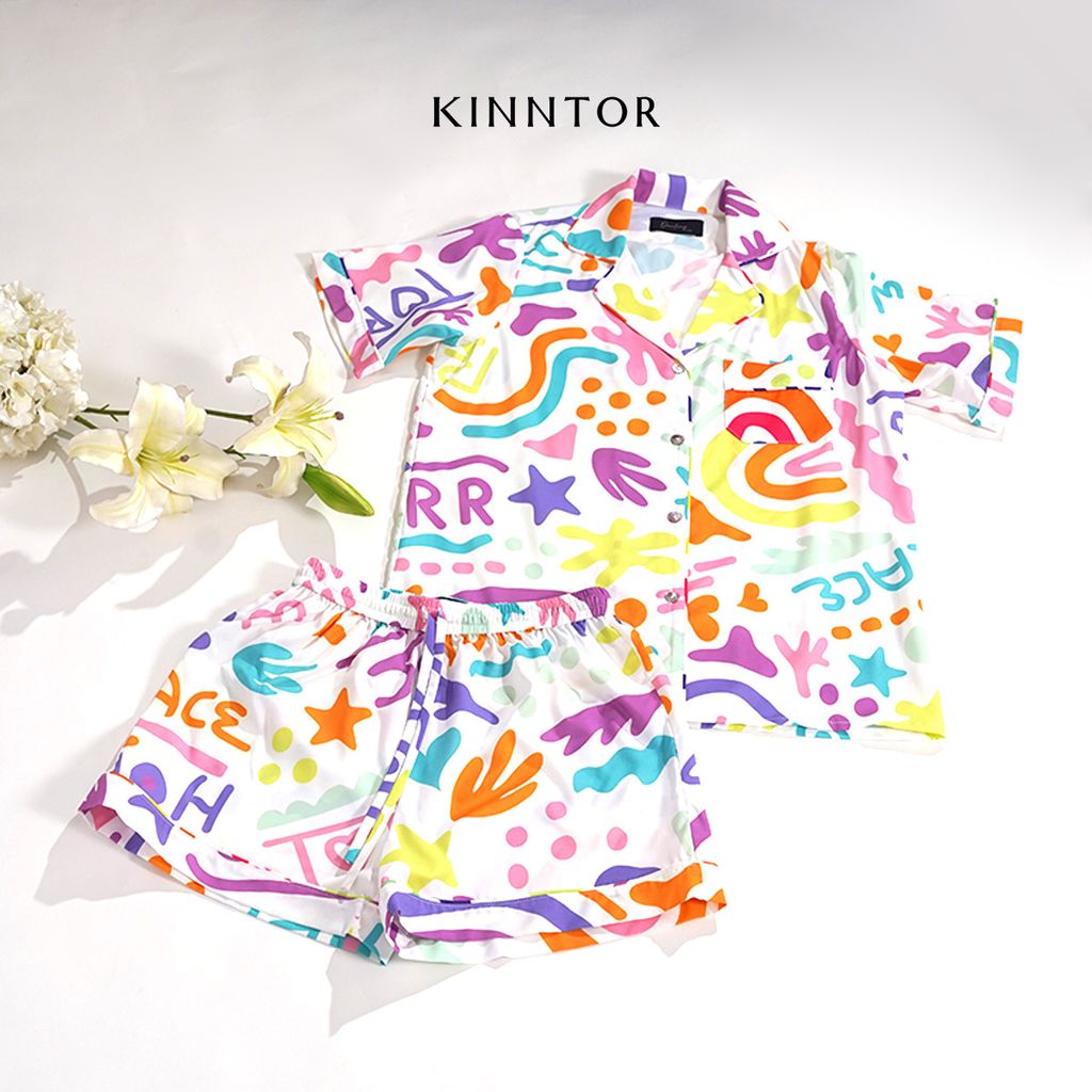 KINNTOR short pyjamas torr love 3 white L02