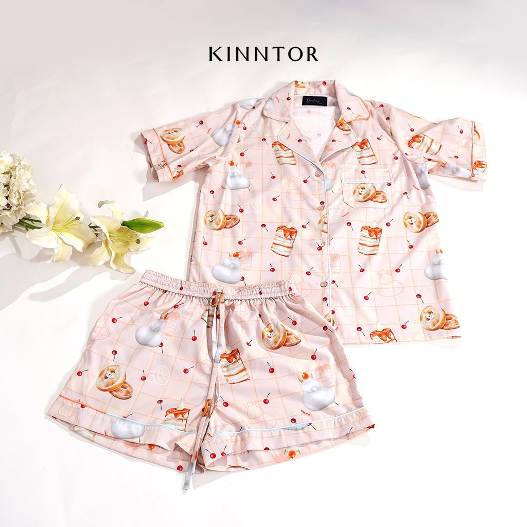 KINNTOR short pyjamas dessert cream L02