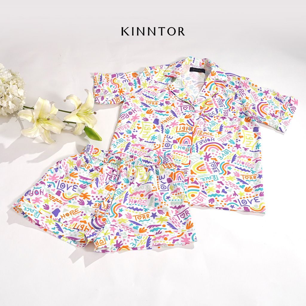 KINNTOR short pyjamas torr love 2 white L02