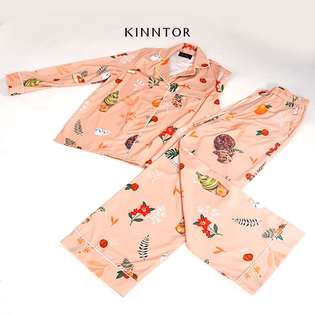 KINNTOR long pyjamas dessert beige L02