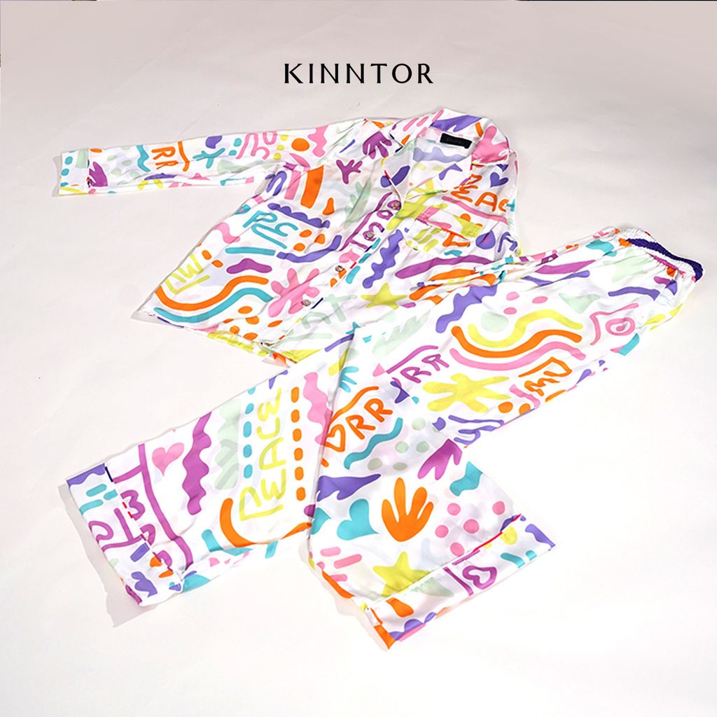KINNTOR long pyjamas torr love 2 white L02
