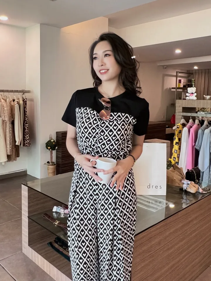 Love Geometric Set Wear 心形几何印花式套装