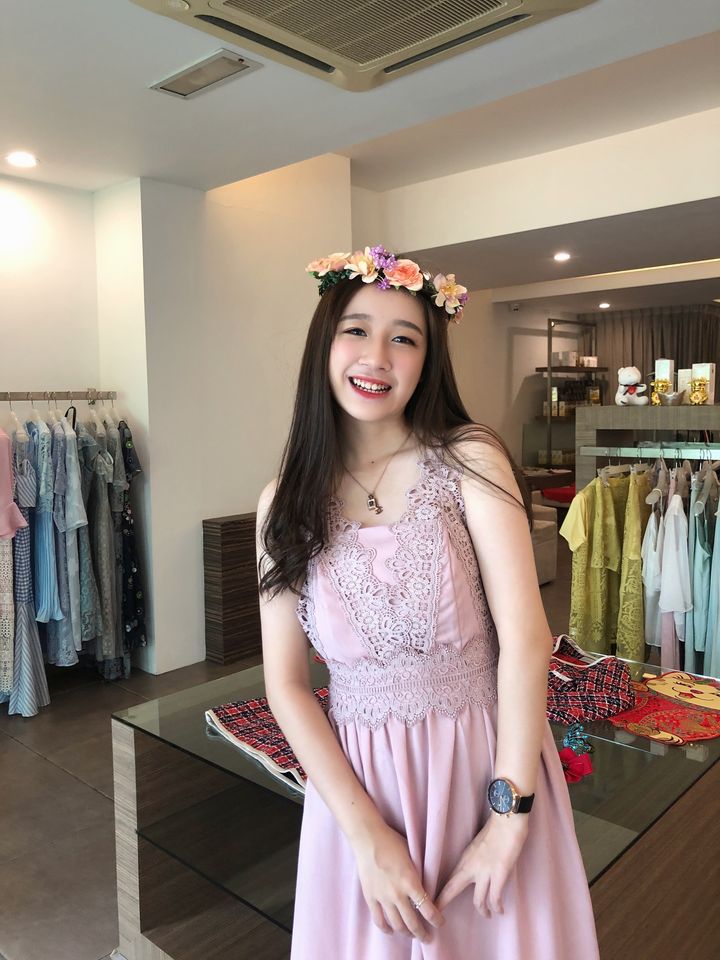 Pinky Pie Lace Party Dress 粉色派对连身裙
