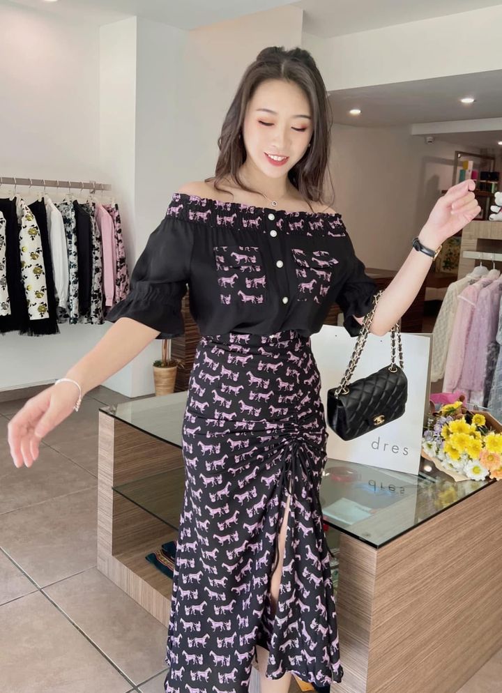 Herma Printed Drawstring Set Wear 艾玛印花抽绳设计套装