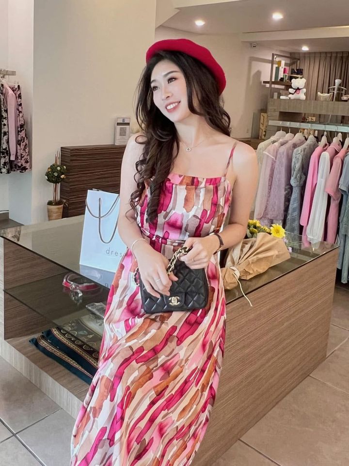 Massimo Holiday Dress 百搭条纹水印花连身裙