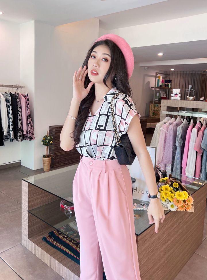Vintage-Inspired Geometric Set Wear 复古风几何套装