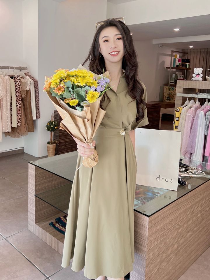 Melinda Polo Loose Dress 气质衬衫连身裙