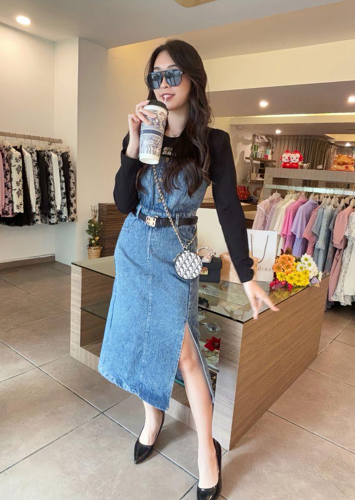Street Edge Denim Dress 街头牛仔连身裙
