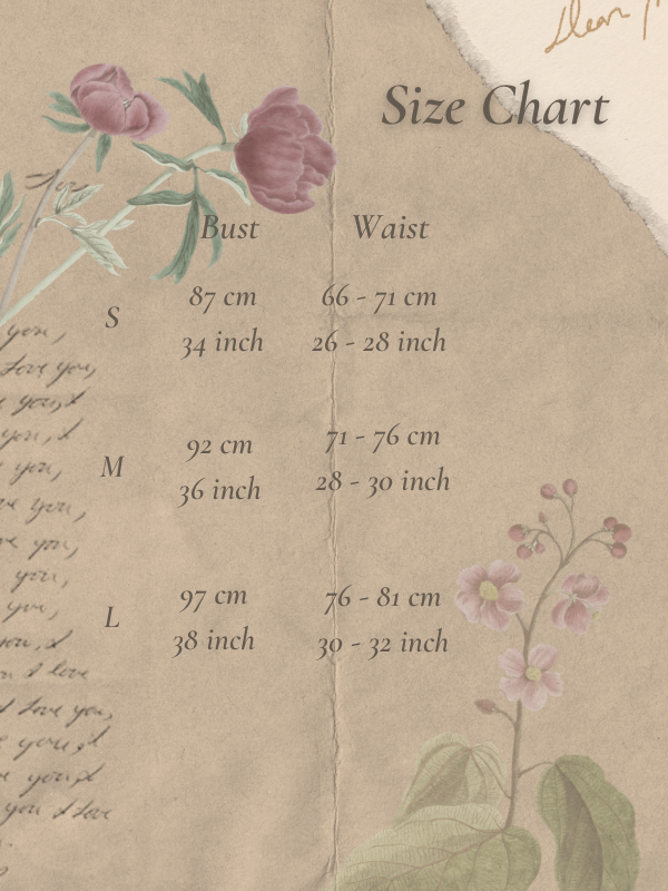 Size chart for Auriane