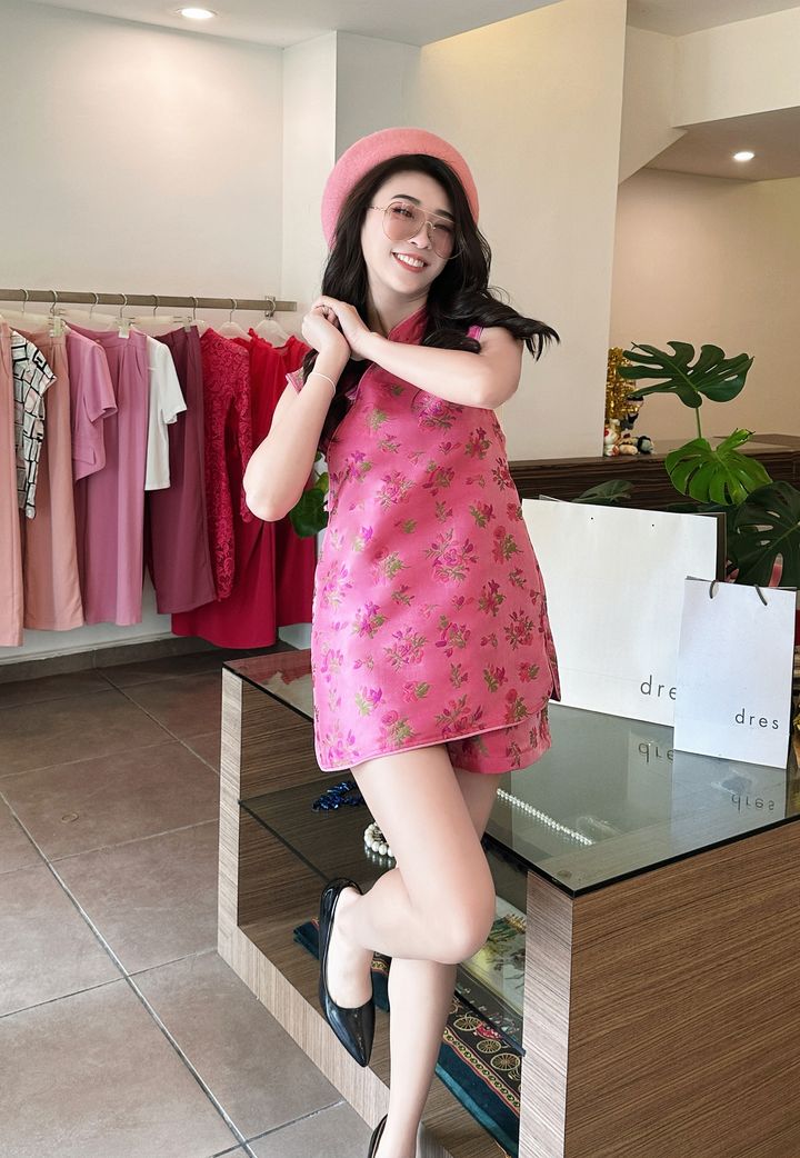 Pink Éclat Modern Oriental Set Wear 粉耀风采新中式套装
