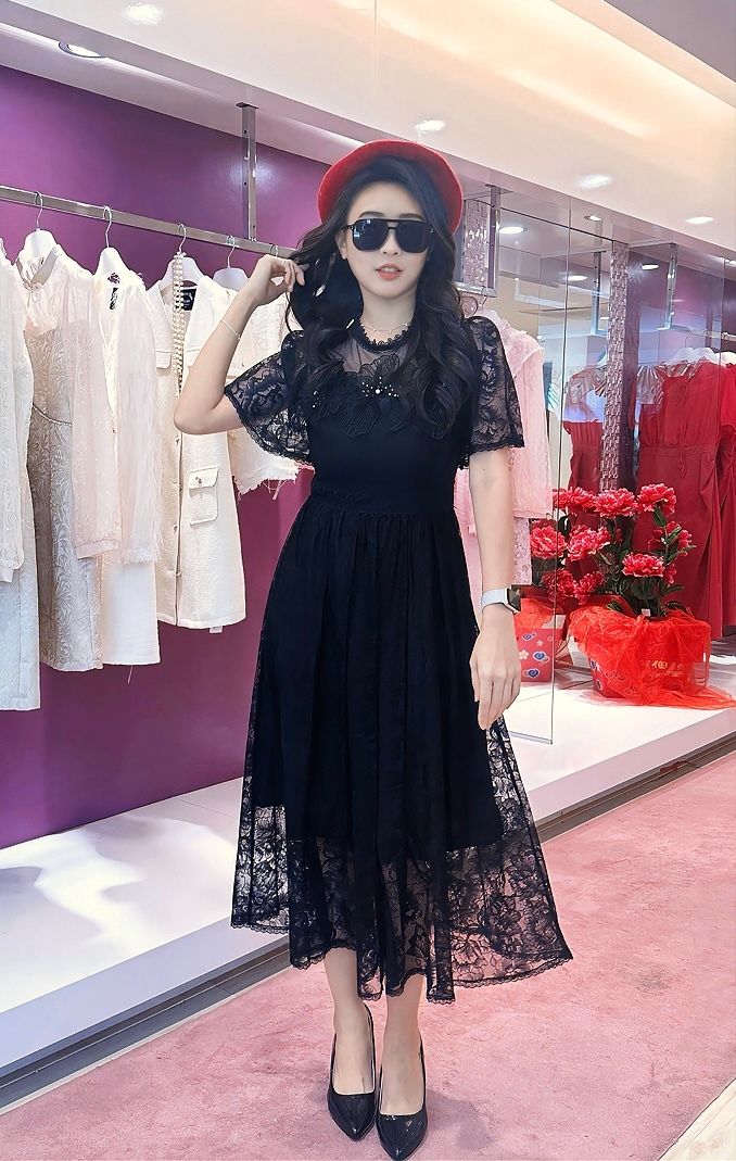 Midnight Grace Lace Dress 夜雅蕾丝长连身裙