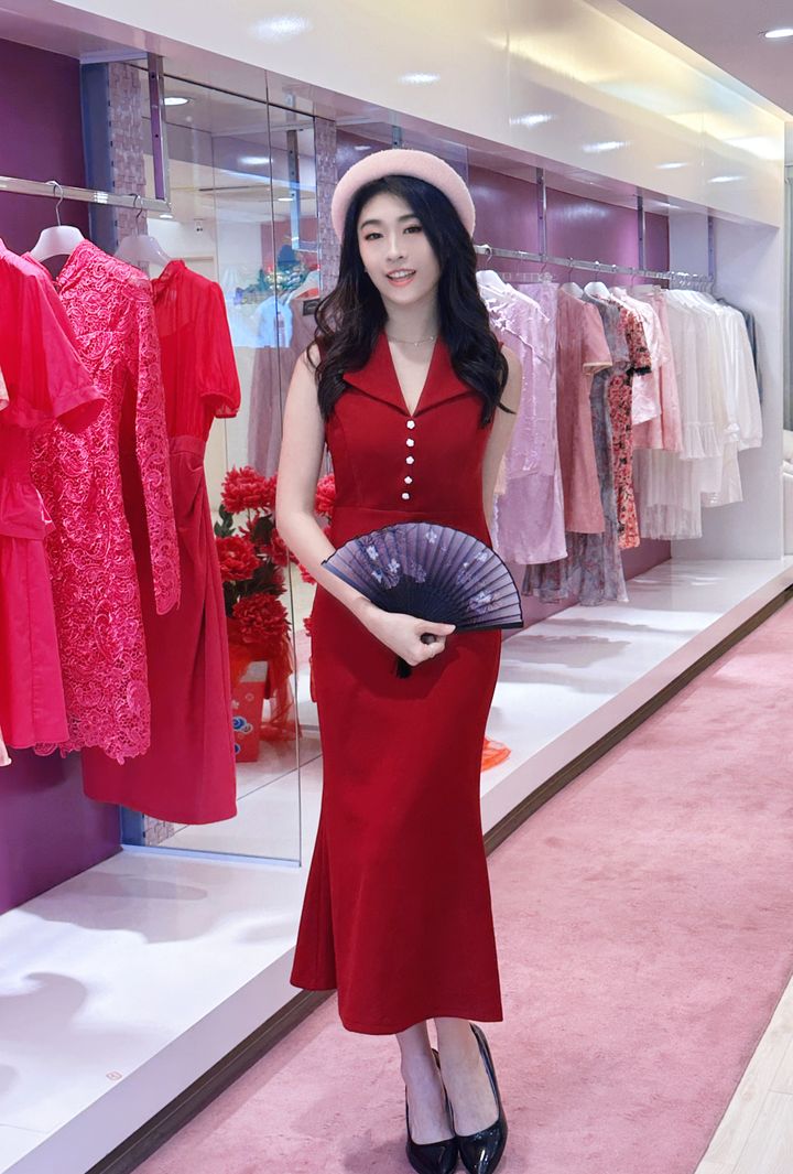 Imperial Ruby Dress 瑞绯连身裙