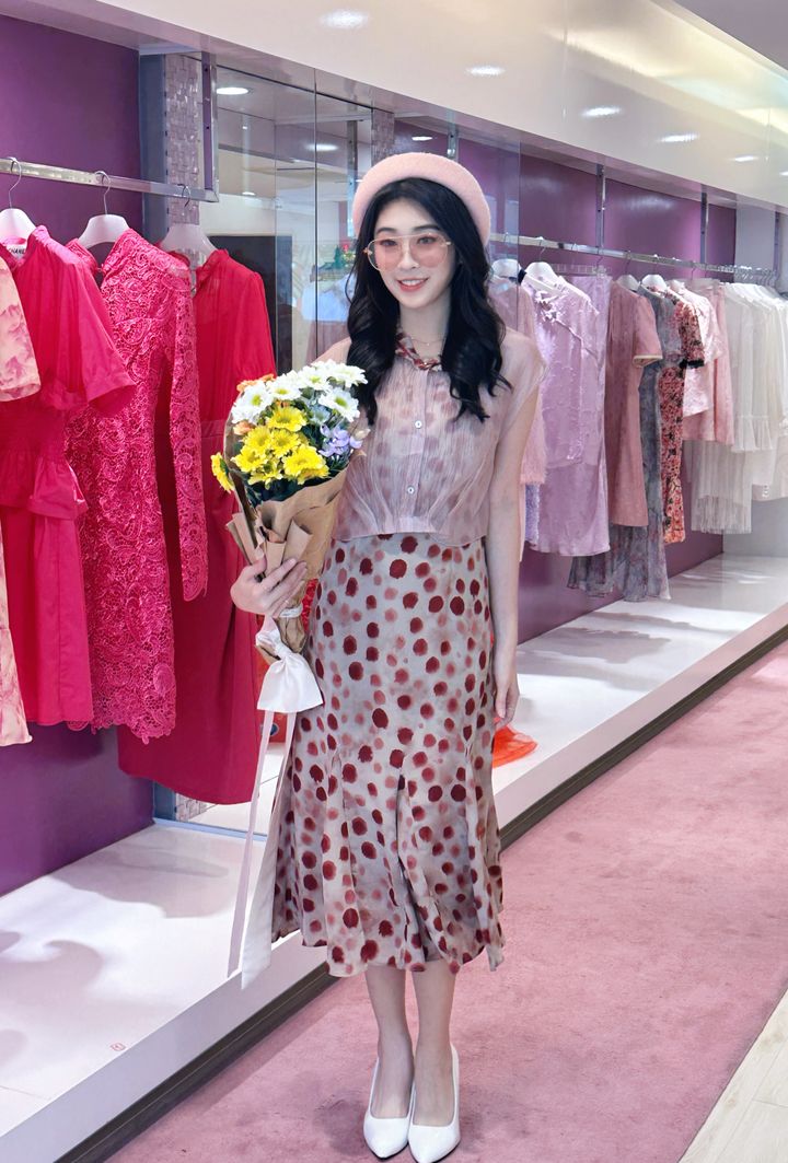 Dotty Bloom Set Dress 点点花绽连身裙套装
