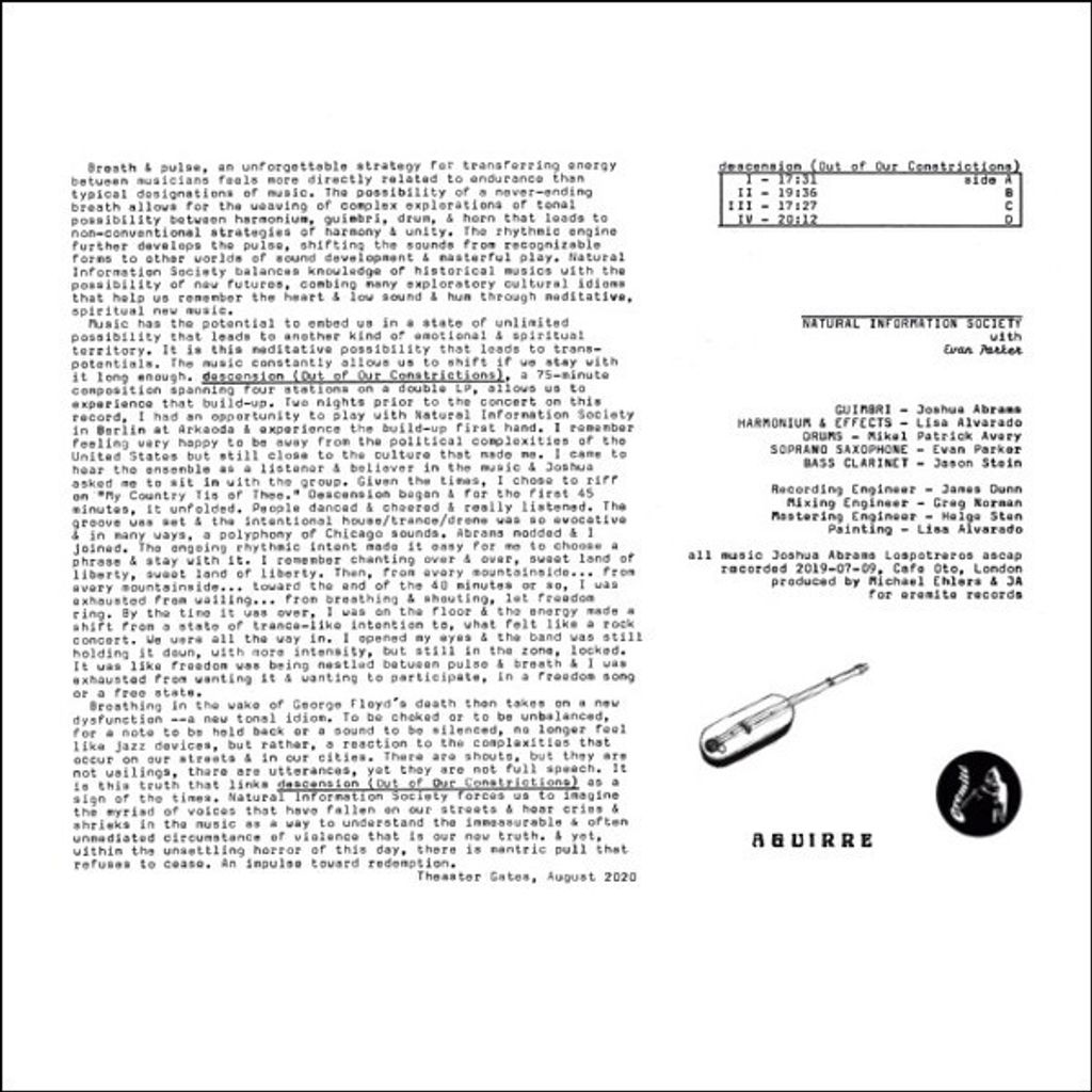 Natural Information Society with Evan Parker—Descension(Out Of Our Constrictions) 02