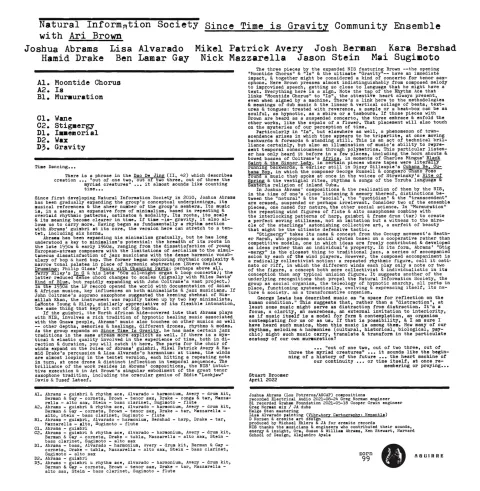 Natural Information Society—Since Time Is Gravity 02