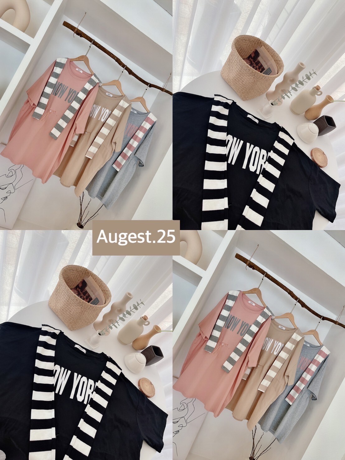 MUMUZI 印花字母披肩短洋 中大尺碼 MC581