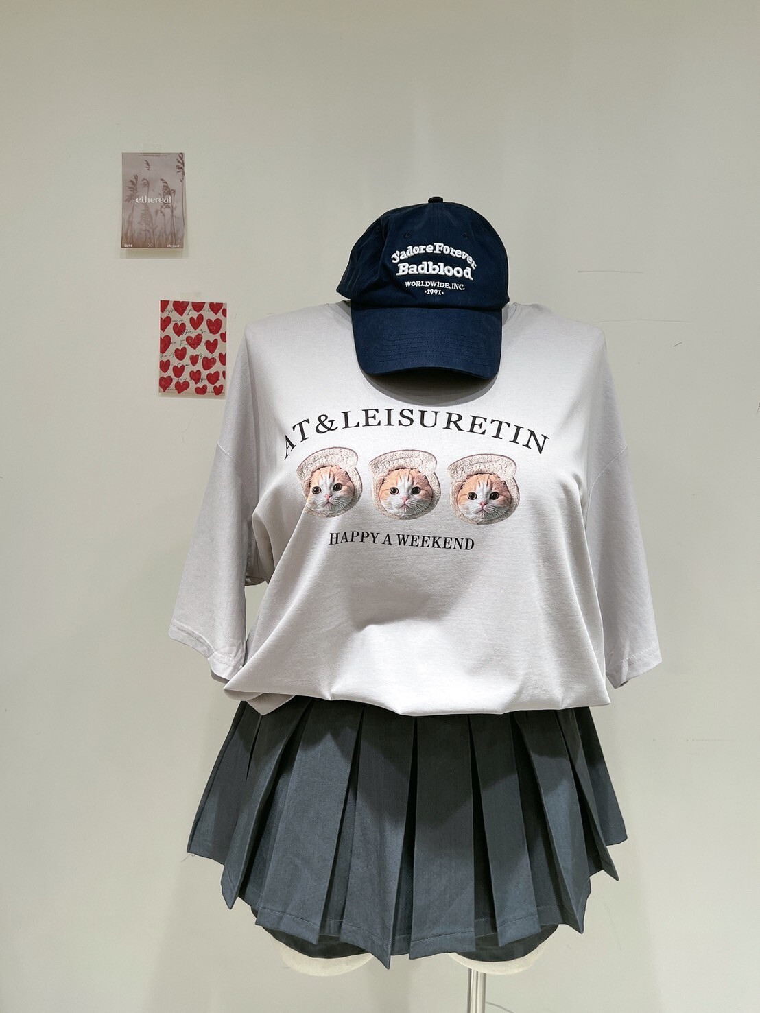 MUMUZI 吐司貓咪Tee 中大尺碼 MC309-3