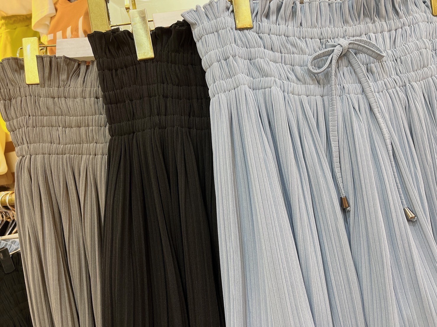 MUMUZI 高腰壓褶褲裙 中大尺碼 MC5929-2