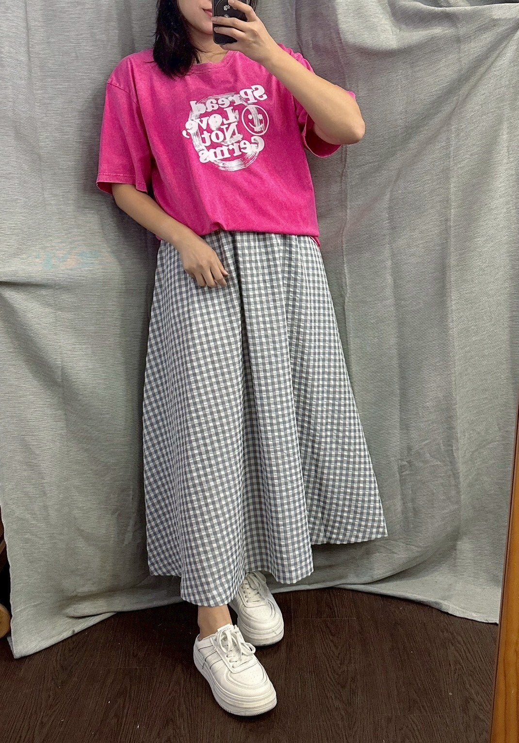 MUMUZI Spread微笑圓圈Ｔ 中大尺碼 LM3025-3