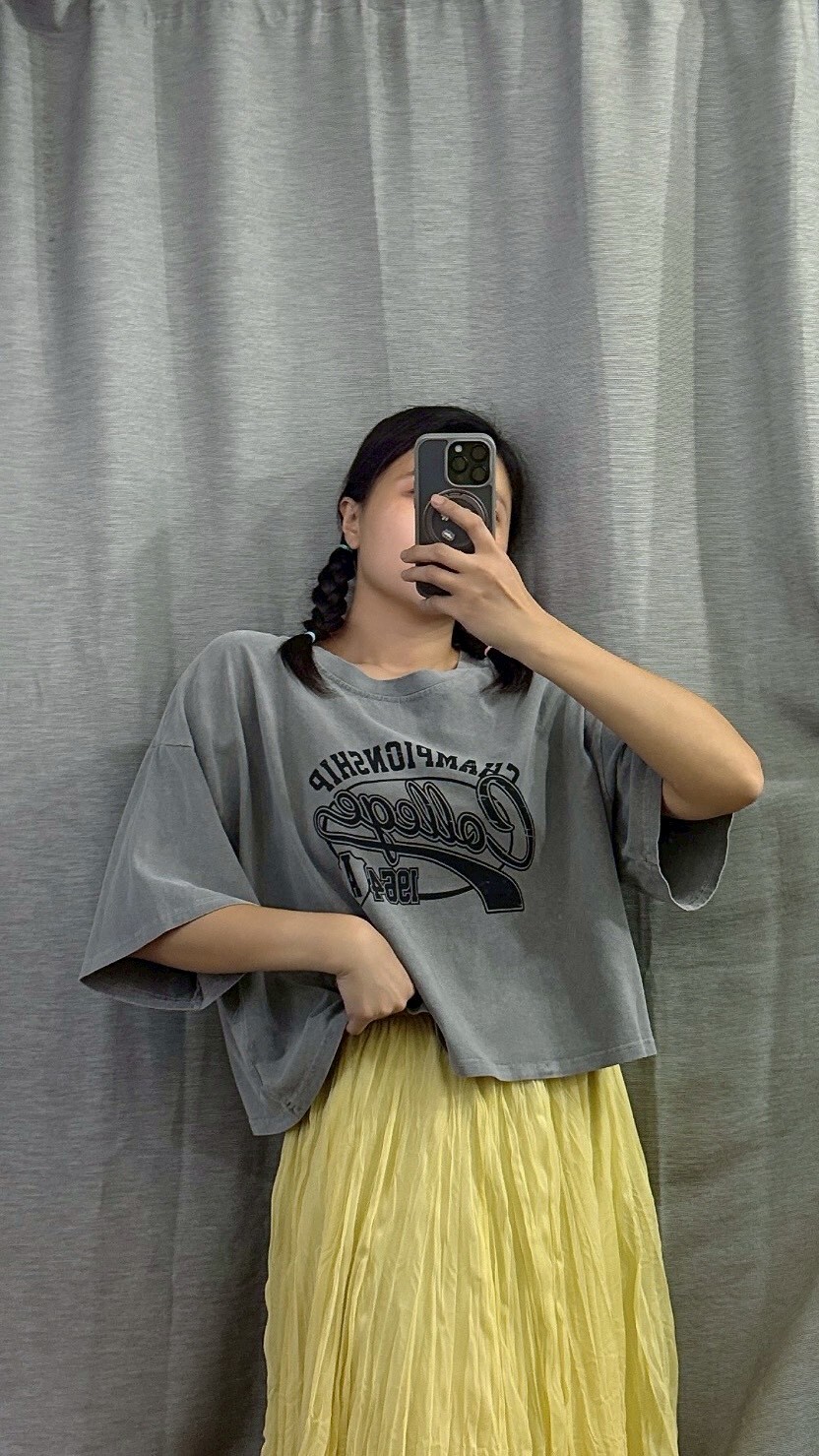 MUMUZI COLLEGE寬短T 中大尺碼 LM3081-5