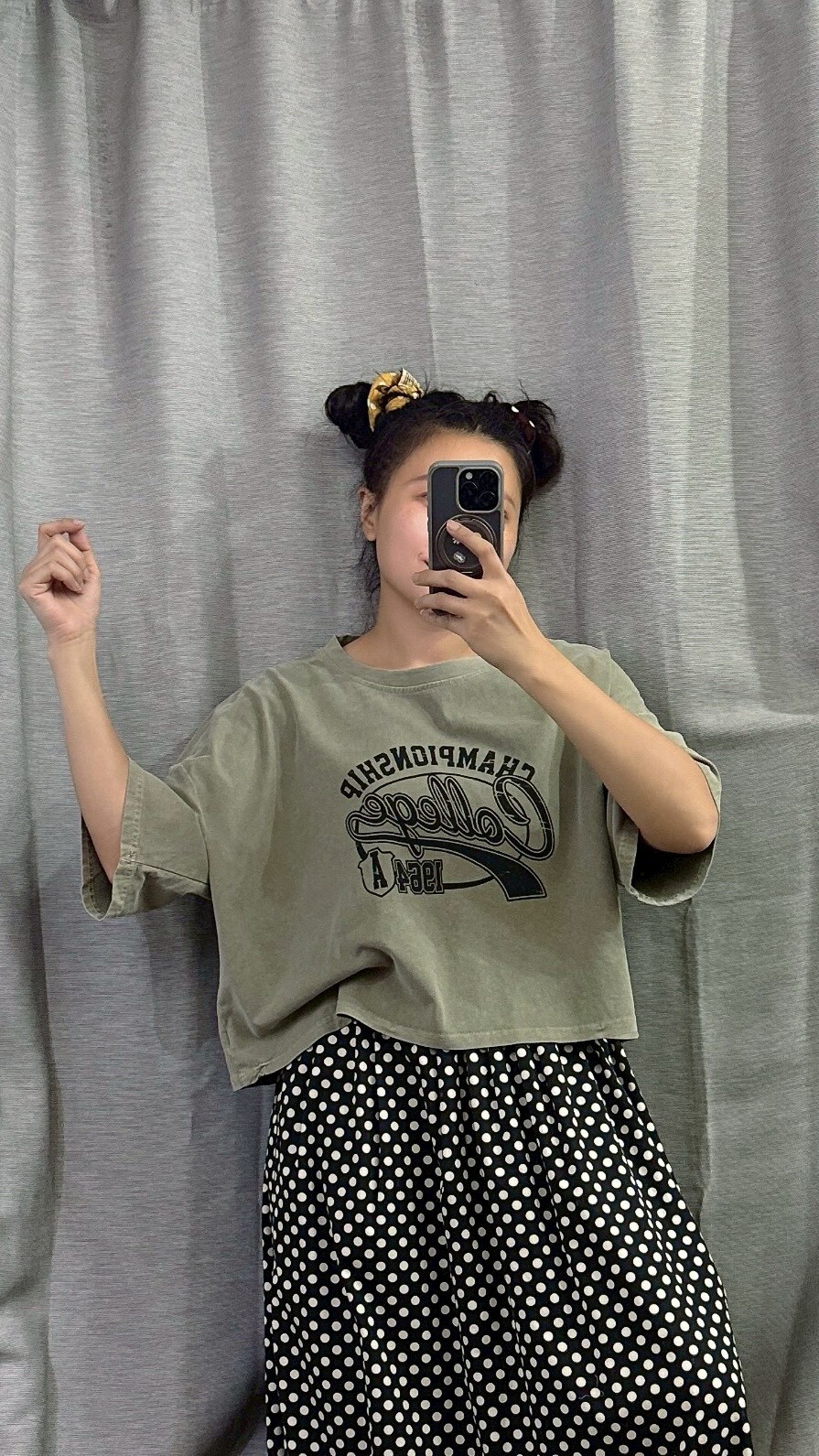 MUMUZI COLLEGE寬短T 中大尺碼 LM3081-2