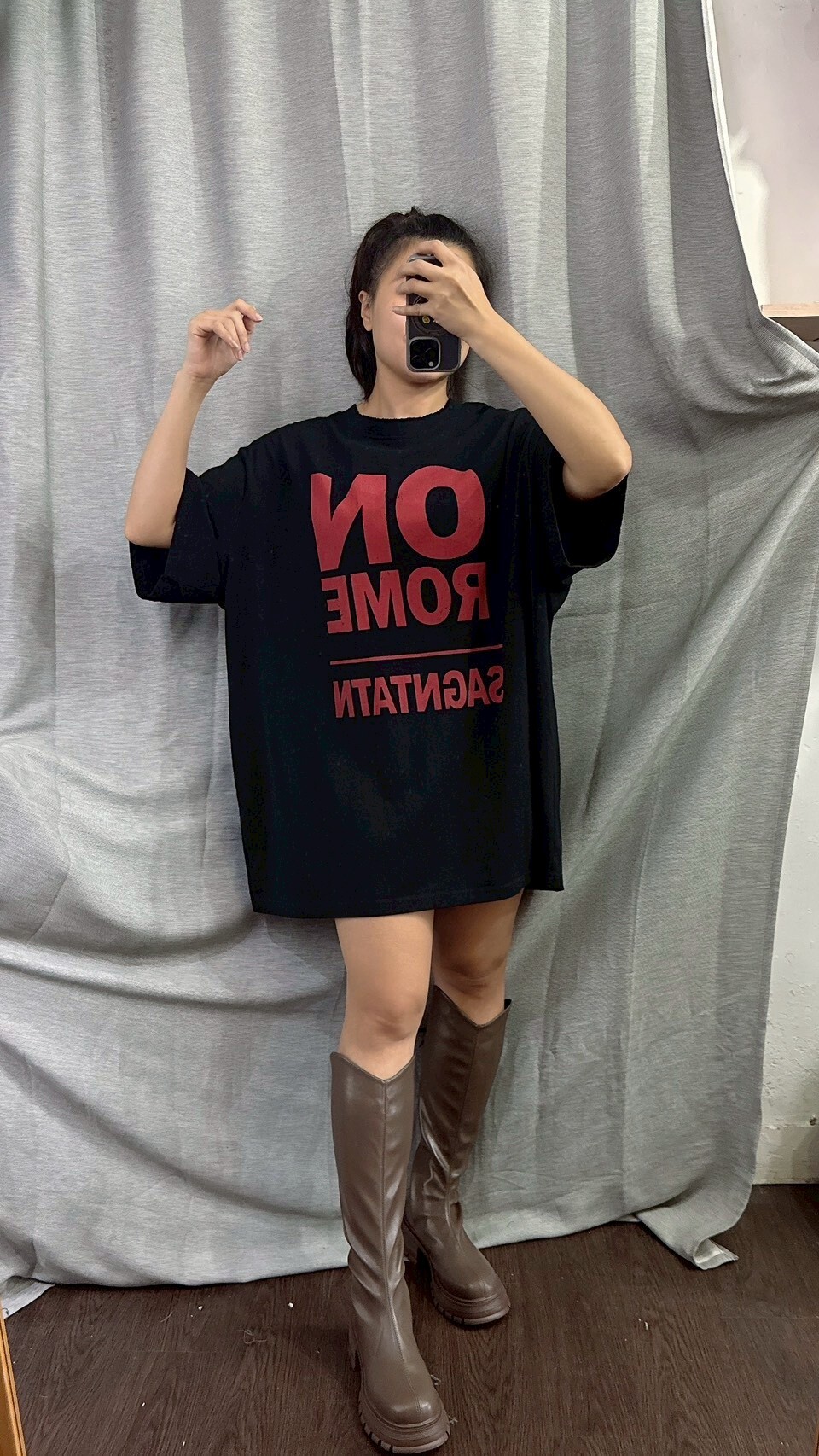 MUMUZI ON字母大Tee 中大尺碼 LM3067－２