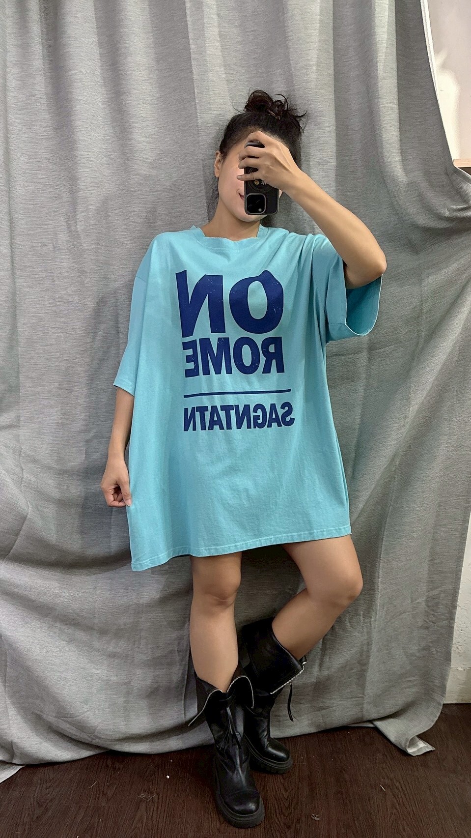 MUMUZI ON字母大Tee 中大尺碼 LM3067－１