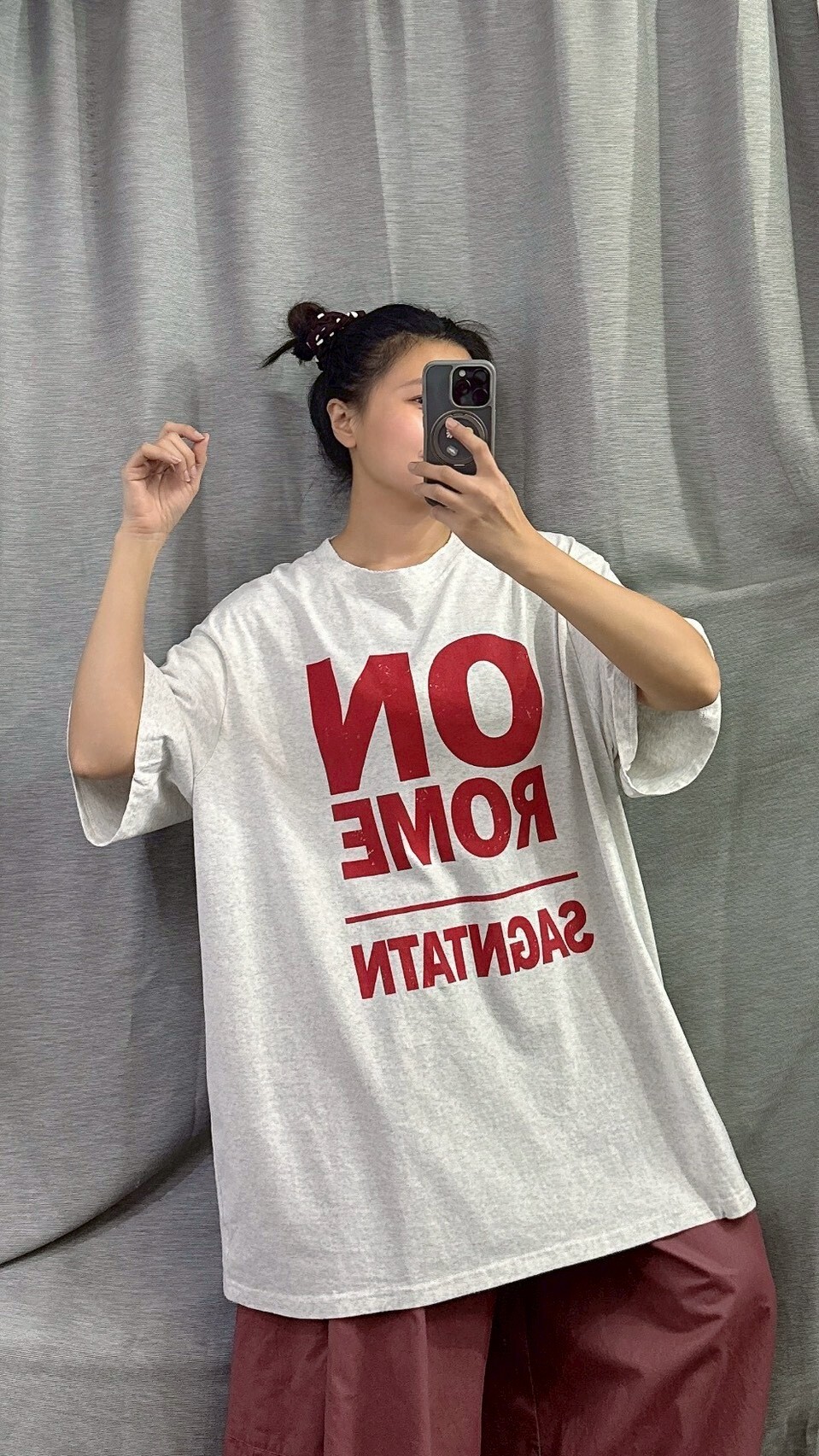 MUMUZI ON字母大Tee 中大尺碼 LM3067－４