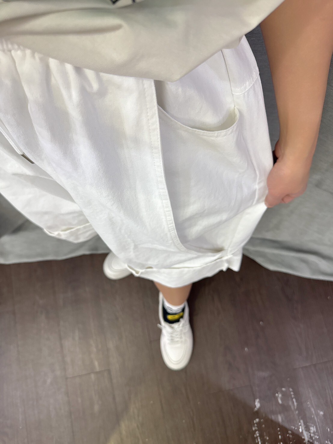 MUMUZI 側圓弧下反摺7分褲 中大尺碼 LM2021-2