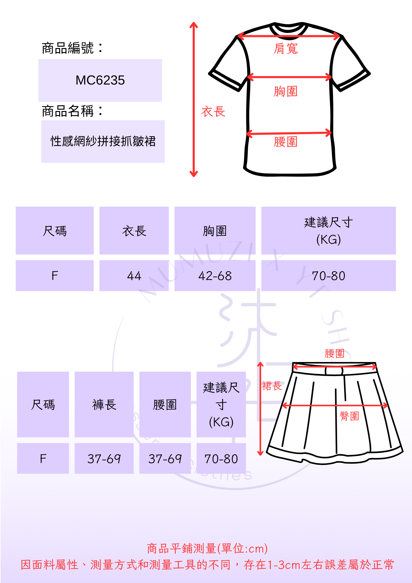 尺寸表 NEW