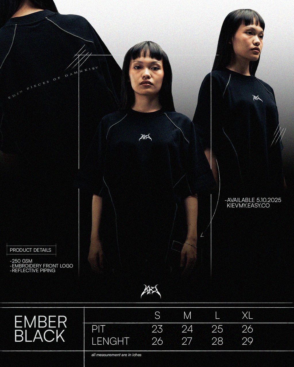 EMBER BLACK FEED SIZE